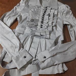 شومیز دخترانه چین دار