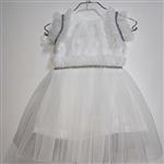 لباس عروس مجلسی کودک شیک  سفارشی مزون دوز  سایز 35 مناسب کودک دو ساله  تن پوش زیبا