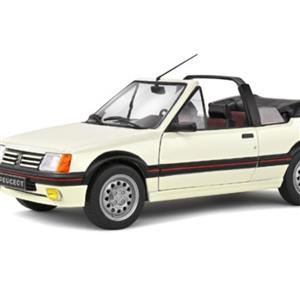 ماکت Peugeot 205 cti سفید  برند سولیدو  سلیز 1.18