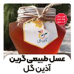 عسل طبیعی گرین آذین گل با ساکارز زیر3-مخصوص بیماران دیابتی(1کیلو گرم)( از زنبوردار نمونه و )