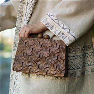 کیف چوبی زنانه مدل اهورا