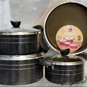 ست قابلمه 7پارچه دانشجویی لانه زنبوری
