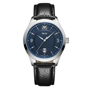 ساعت مچی عقربه ای مردانه اوبلاک مدل 72699رنگ استیل صفحه سورمه ای