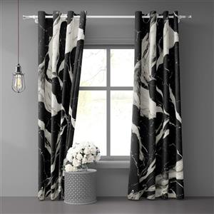 پرده پانچی طرح سنگ مرمر کد 011 سایز 140 در 280