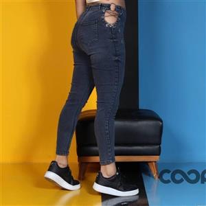 شلوار جین بغل زنجیر دار