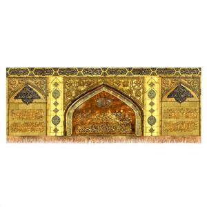 پرچم پشت منبری طرح ایوان نجف سایز 200x70 سانتی متر کد  6958