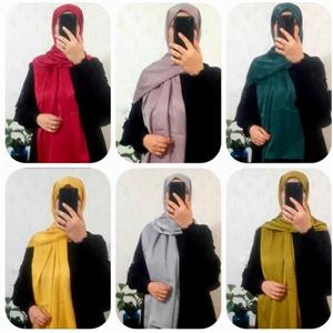 شال نخ ابریشم شاین مجلسی منگوله ابریشمی در8 رنگ  قواره2در75