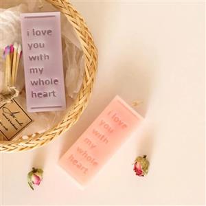 شمع کتیبه لاو مناسب ولنتاین ارتقاع 10 سانت