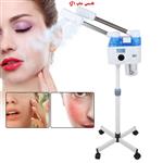 دستگاه بخور دولول لمسی سرد و گرم اوزون دار سفید Facial Steamer 2 in 1