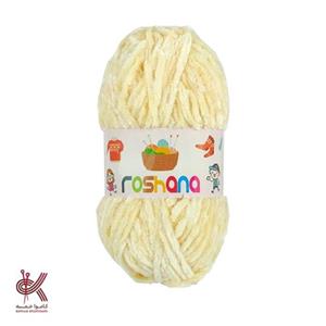 کاموا مخمل روشنا ایرانی کرم 003  بسیار نرم و لطیف و با کیفیت بالا