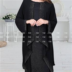 پیراهن زنانه پارچه زیری لمه رویه  کرپ حریر 40تا60