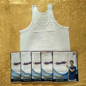 پک 6عددی زیرپوش مردانه سایز L و XL رکابی سفید نخ پنبه پلی استر