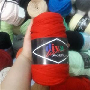 نخ تریکو دیوا رنگ قرمز  کلاف 485 گرمی