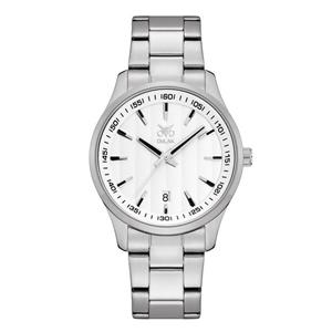 ساعت مچی عقربه ای مردانه اوبلاک مدل 72703 رنگ استیل صفحه سفید