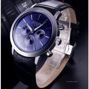 ساعت مردانه بند چرم سیتیزن