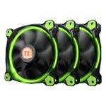 Thermaltake Riing 12 LED Green 120mm 3 Case Fan Pack