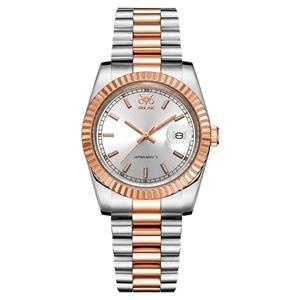 ساعت مچی عقربه ای مردانه اوبلاک مدل 72692رنگ استیل رزگلد صفحه نقره ای