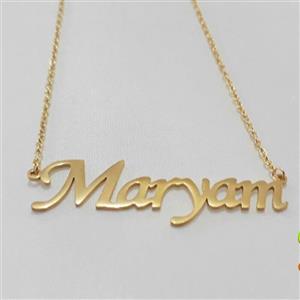 گردنبند زنانه مریم استیل طلایی ضد حساسیت