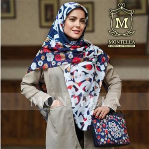 ست کیف و روسری سرمه ای گلدار_ ست کیف و شال گلدار_ ست روسری و کیف سرمه ای_ ست شال و کیف گل گلی_ روسری سنتی گلدار