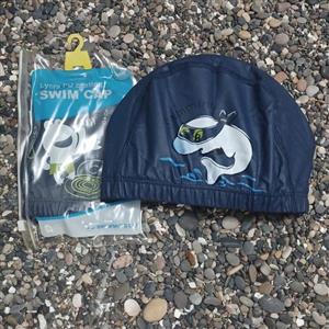 گلاه شنا بچه گانه  Swim-cap فقط سرمه ای 2  عدد