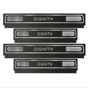 برچسب پارکابی خودرو اکسان استور طرح چرم کد SP155 مناسب برای دیگنیتی بسته 4عددی