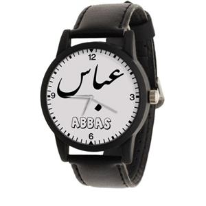 ساعت مچی مردانه و پسرانه طرح اسم عباس  با کیفیت عالی مناسب هدیه دادن