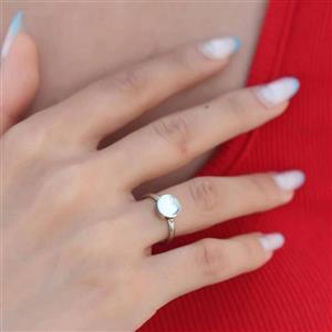 اکسسوری انگشتر ساده و ظریف طرح دایره نقره ای