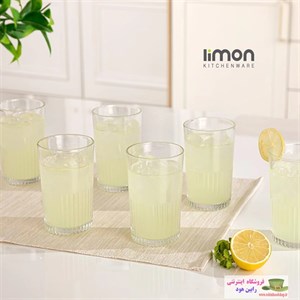 لیوان شیشه ای 6 عددی