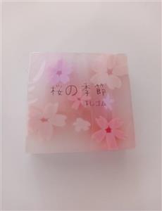 پاکن فانتزی  مغز دار شکوفه گیلاس برند باکیفیت Deli در دو رنگ صورتی سفید و آبی صورتی