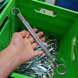 آچار دوسر رینگی 25 و 28 آلیاژ فولاد کروم وانادیوم براق فوق العاده قوی باکیفیت