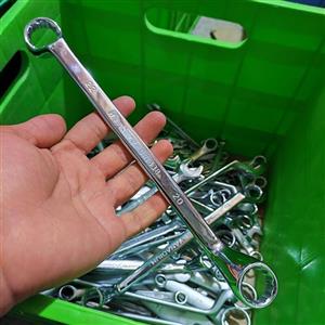 آچار دوسر رینگی 20 و 22  آلیاژ  کروم وانادیوم براق فوق العاده قوی باکیفیت