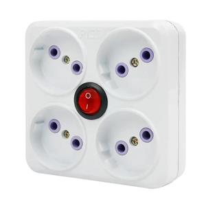 چهار راهی برق دوشاخه دار کلیددار پیکو  Pico Power Strip