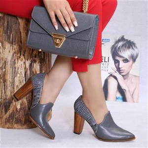 کفش چرم طبیعی دست دوز