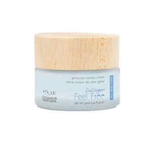 کرم کلاژن ترمیمی و ضد چروک و آبرسان دور چشم فیل فری  تولید کشور اسپانیا  feel free (collagen genius eye contour cream)