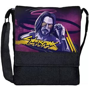 کیف دوشی چی چاپ طرح سایبرپانک Cyberpunk 2077
