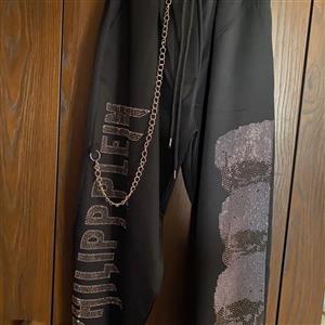 شلوار گت اسلش زنجیر دار