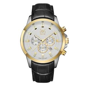 ساعت مچی عقربه ای مردانه اوبلاک مدل 72697رنگ دو رنگ صفحه سفید