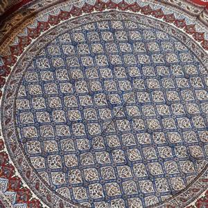 رومیزی گرد طرح شیخ لطف الله صادراتی قطر 150