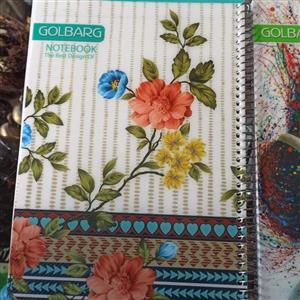 دفتر 80 برگ خط دار سیمی جلد طلقی سایز وزیری