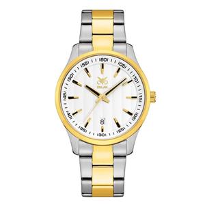 ساعت مچی عقربه ای مردانه اوبلاک مدل 72703 رنگ دو رنگ صفحه سفید