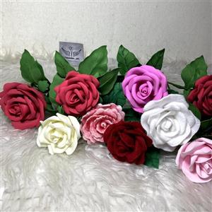گل رز فومی دستساز،رز ولنتاینی،شاخه گل رز