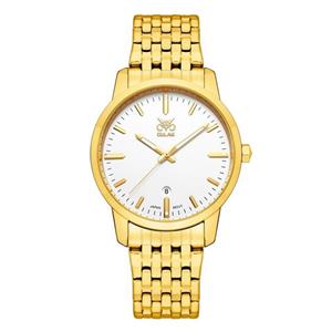 ساعت مچی عقربه ای مردانه اوبلاک مدل 72701 رنگ طلایی صفحه سفید