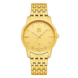 ساعت مچی عقربه ای مردانه اوبلاک مدل 72701 رنگ طلایی صفحه زرد