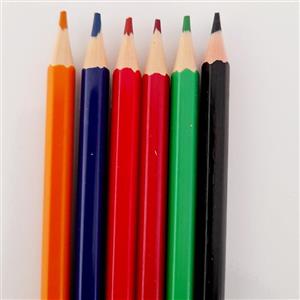مداد رنگی 6 رنگ چوبی جعبه مقوایی کد 660