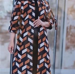 پالتو فوتر طرحدار  در دو رنگ آستردوزی شده