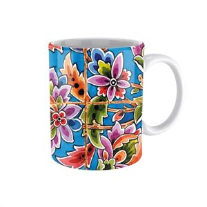 ماگ طرح نقوش کاشی کد019