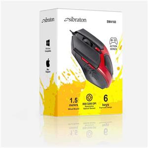 ماوس سیبراتون مدل SM4160 ا Sibraton SM4160 Wired Mouse