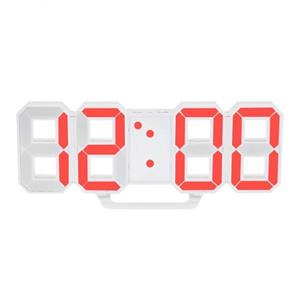 ساعت دیواری و رومیزی دیجیتال سه بعدی بدنه سفید مدل X Segment Clock