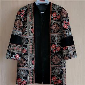 مانتو کتی  مزونی سوزندوزی (سوزن دوزی هندی) ارسال رایگان