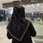 روسری حریر نخ دور دست دوز  قواره 105 چاپ دیجیتال در 6 طرح کالکشن عید 1402